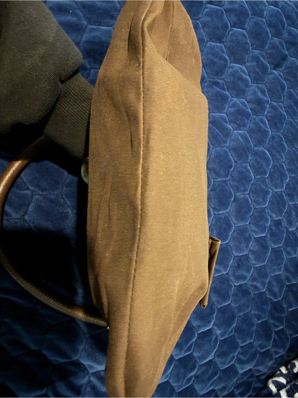 Gucci Beige Monogram Canvas Shoulder Bag with Brown Trim